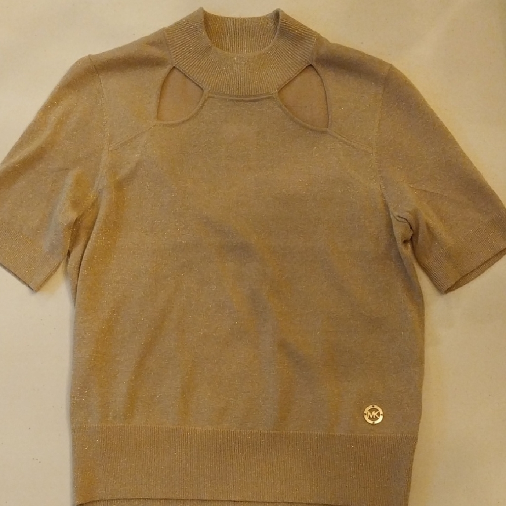 Michael Kors Khaki Gold Sweater